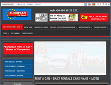 Tablet Screenshot of europeancars.gr